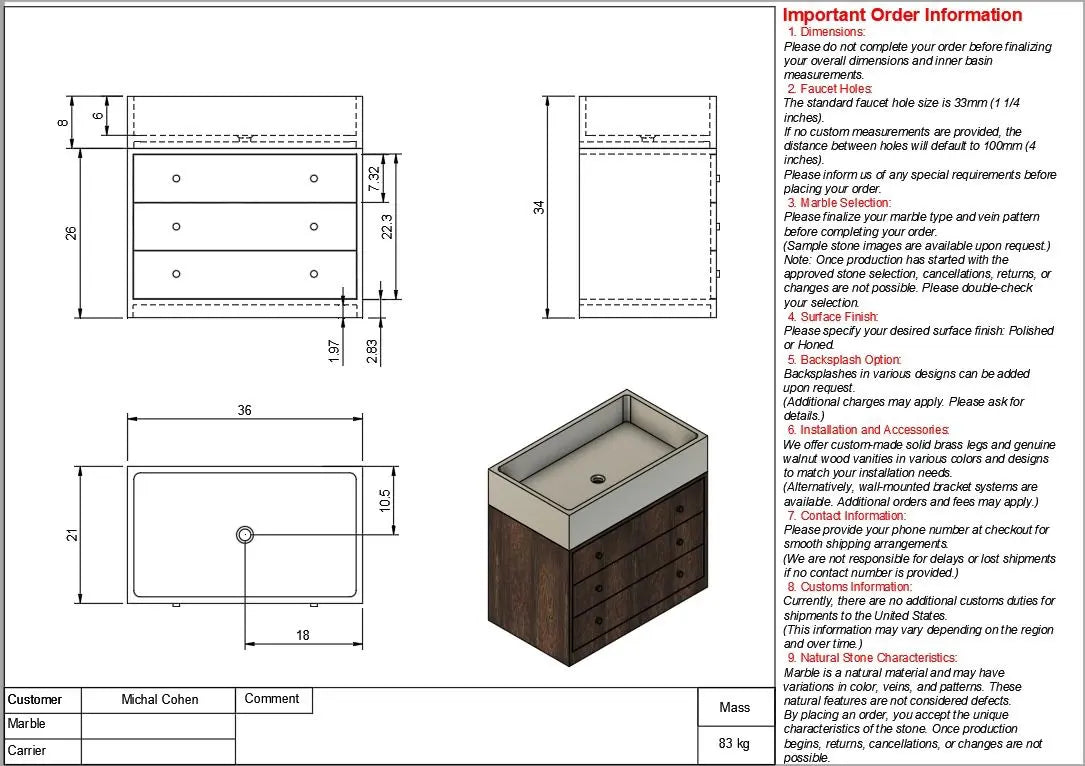 Michelle Cohen  Custom Order