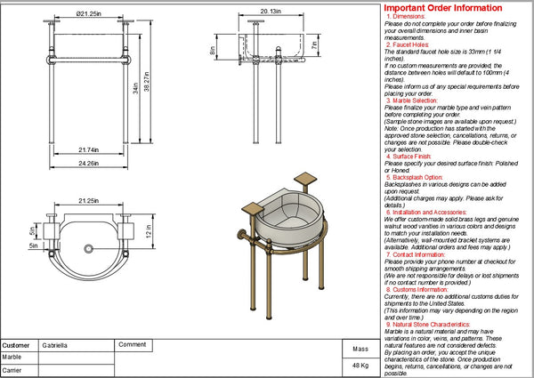 Gabriella Custom Order