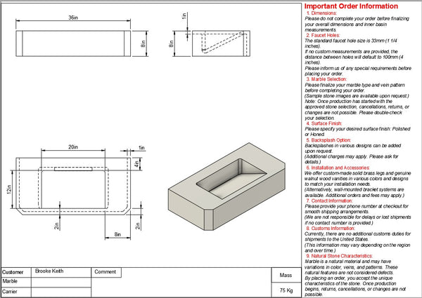 Brooke B Custom Order