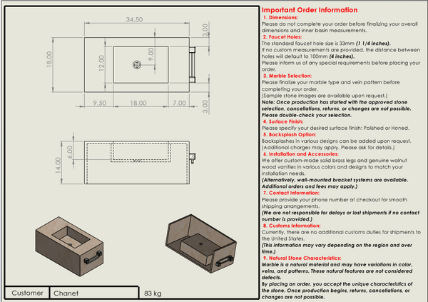 Chanet Custom Order hover