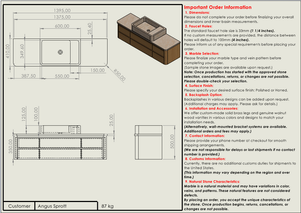 Angus Sprott Custom Order