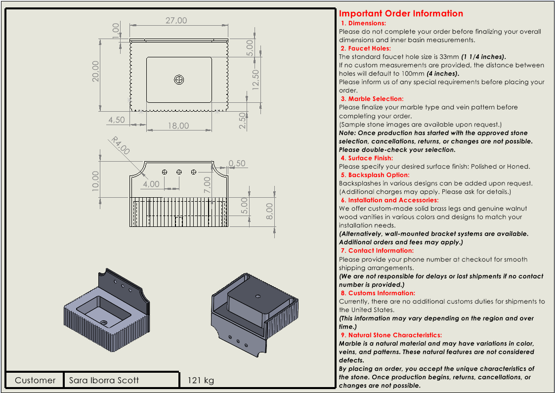 Sara Iborra Scott Custom Order
