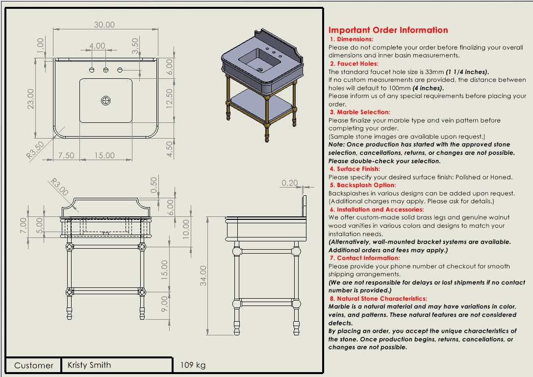Custom Order Kristy Smith