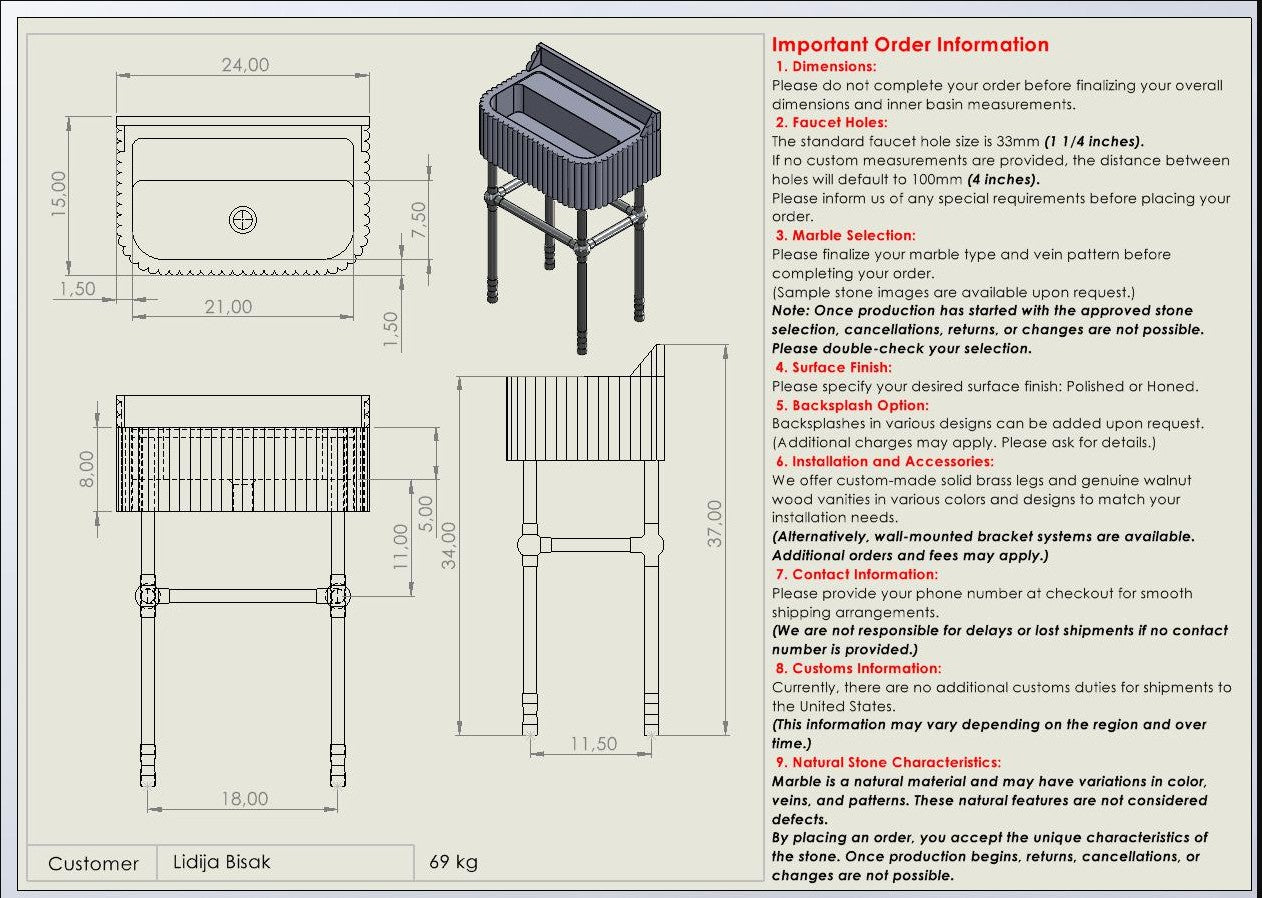 Lidija Bisak Custom Order