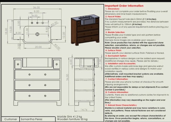 Samantha Perez Custom Order