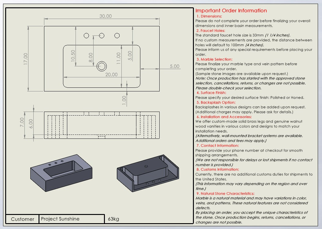 Custom Order Project Sunshine