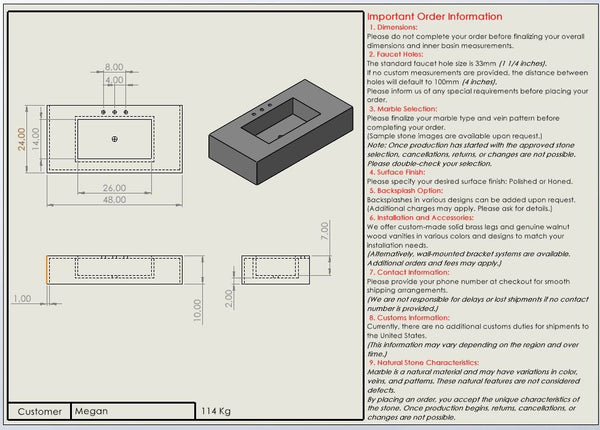 Megan Traynor Custom Order