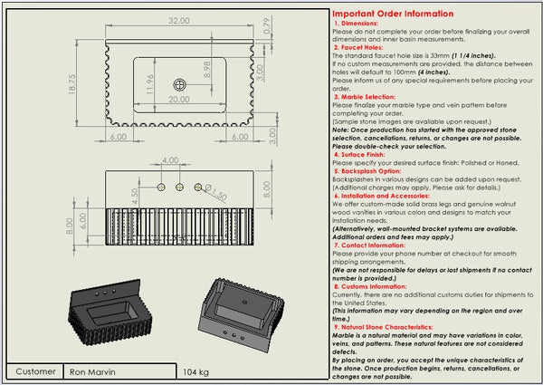 Ron Marvin Custom Order
