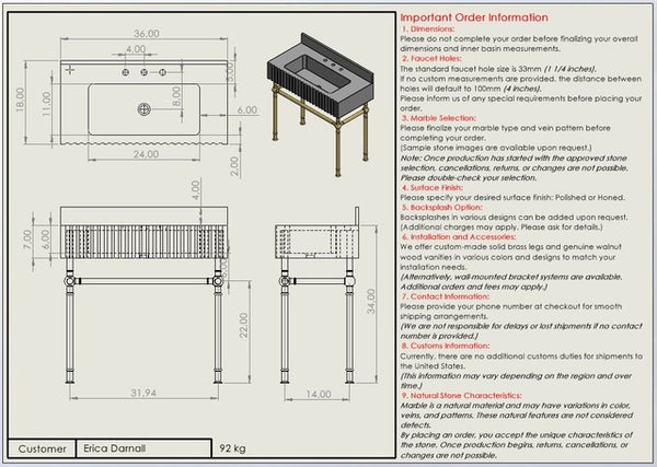 Erica Darnall Custom Order