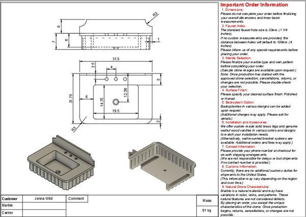Jenna Wild 2 Custom Order