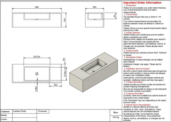 Caroline Pardo Custom Order