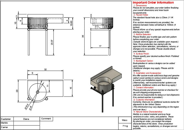 Diana Custom Order hover