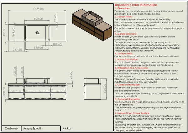 Angus Sprott Custom Order