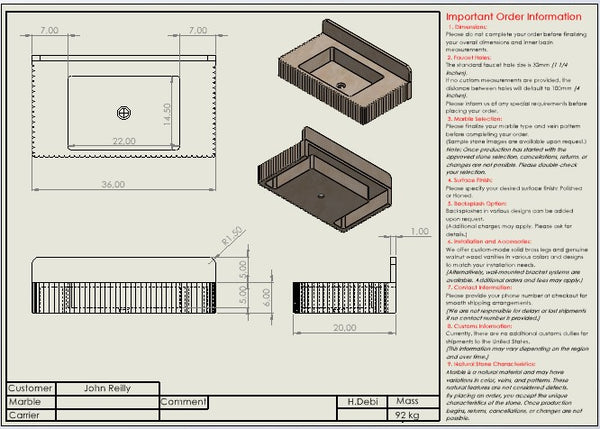 John Reilly Custom Order