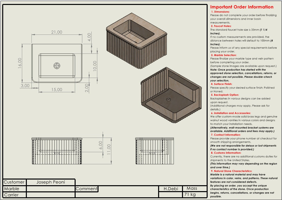 Joseph Peoni Custom Order