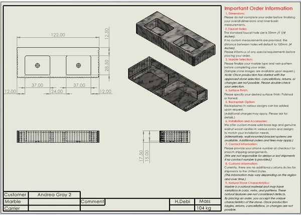 Andrea Gray Custom Order