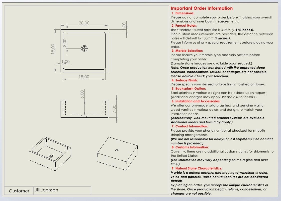 Jill Johnson Custom Order