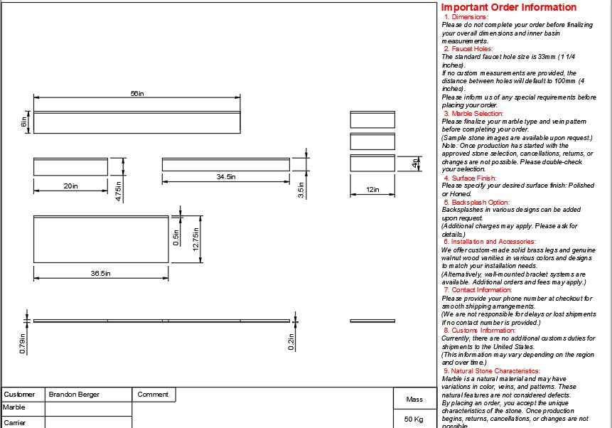 Brandon Berger Custom Order