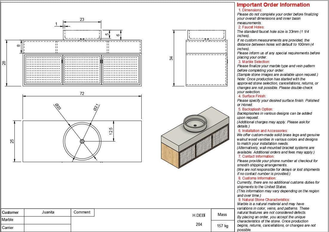 Juanita Custom Order