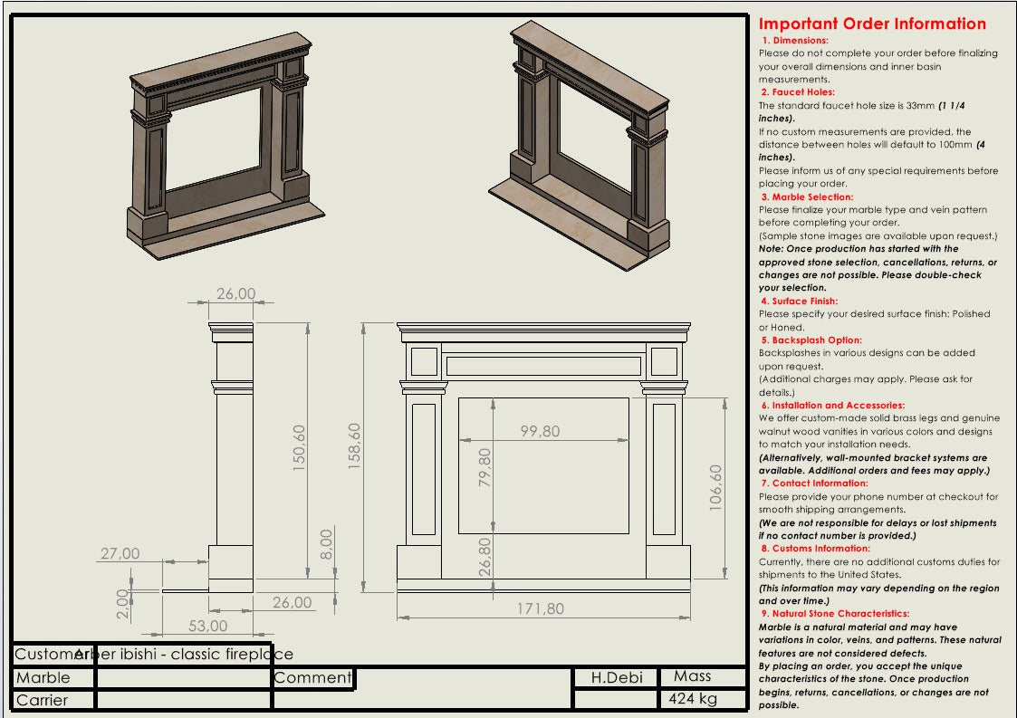 Arber ibishi Custom Order