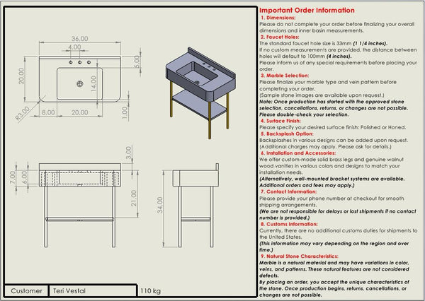 Teri Vestal Vanity 1  Custom Order