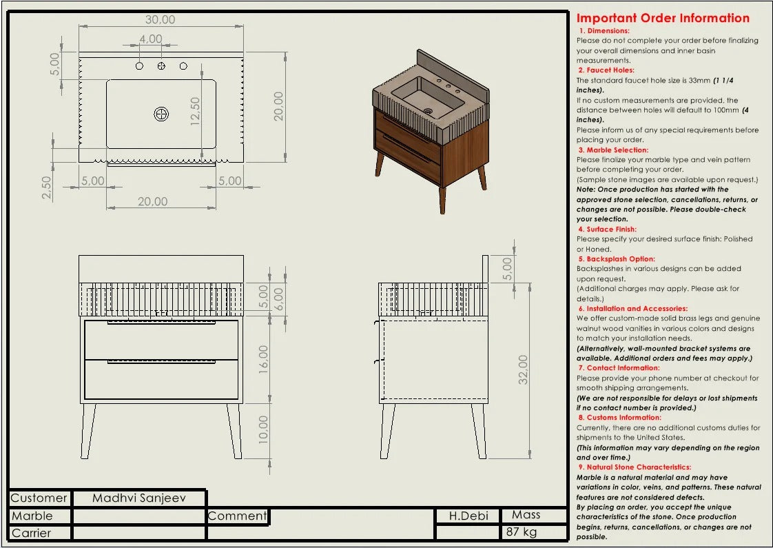 Madhvi Sanjeev Custom Order