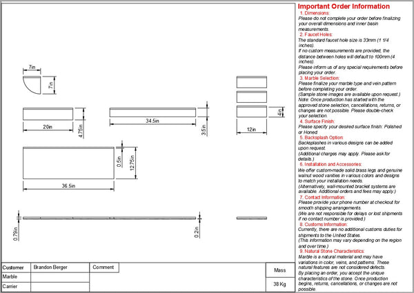 BRANDON  Custom Order
