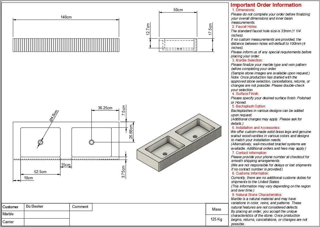 BO BEEKER Custom Order
