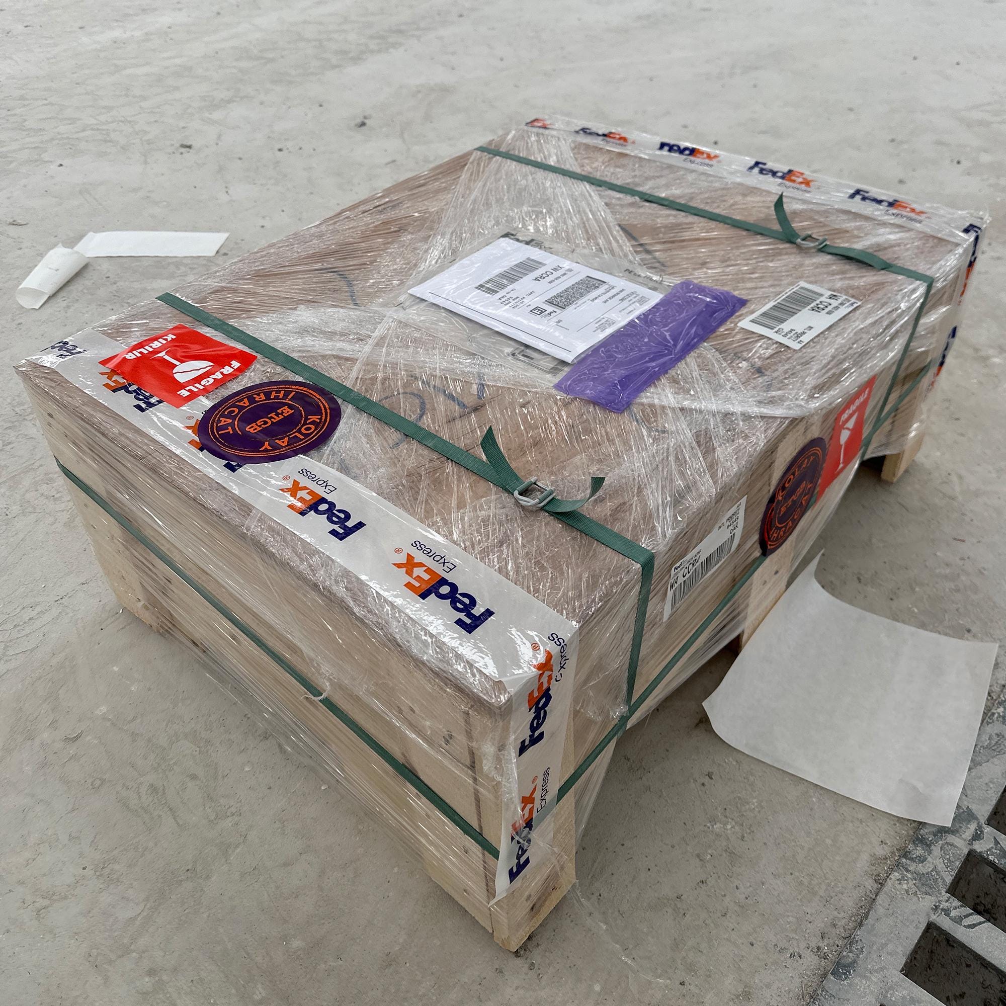 fluted calacatta viola marble sink design