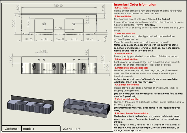 James LaVelle Custom Order Order  Order 1