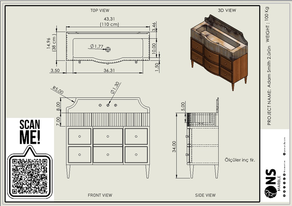 Adam Smith Custom Order 1/2 payments