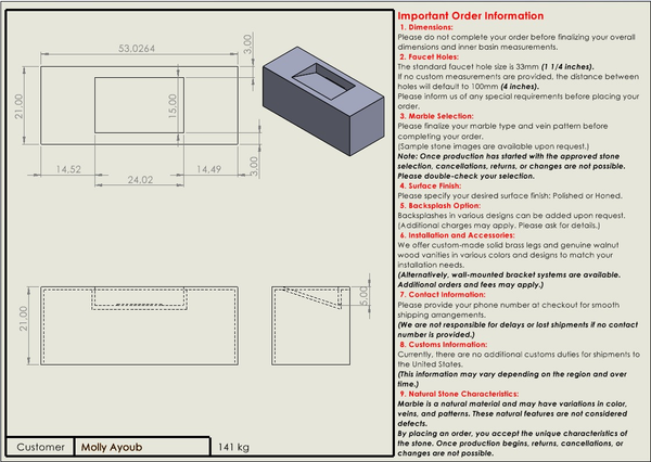 Molly Ayoub Custom Order
