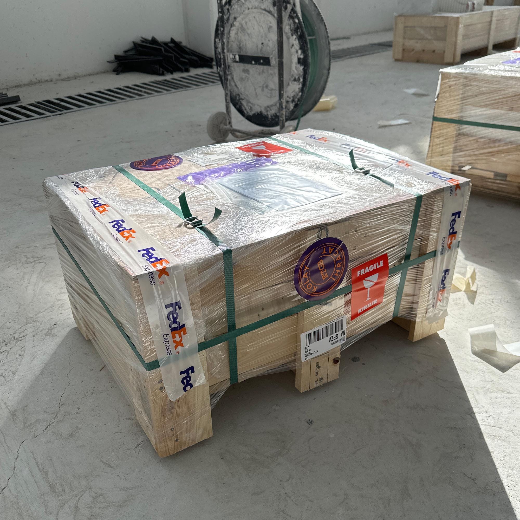 luxury fluted stone sink for small powder rooms