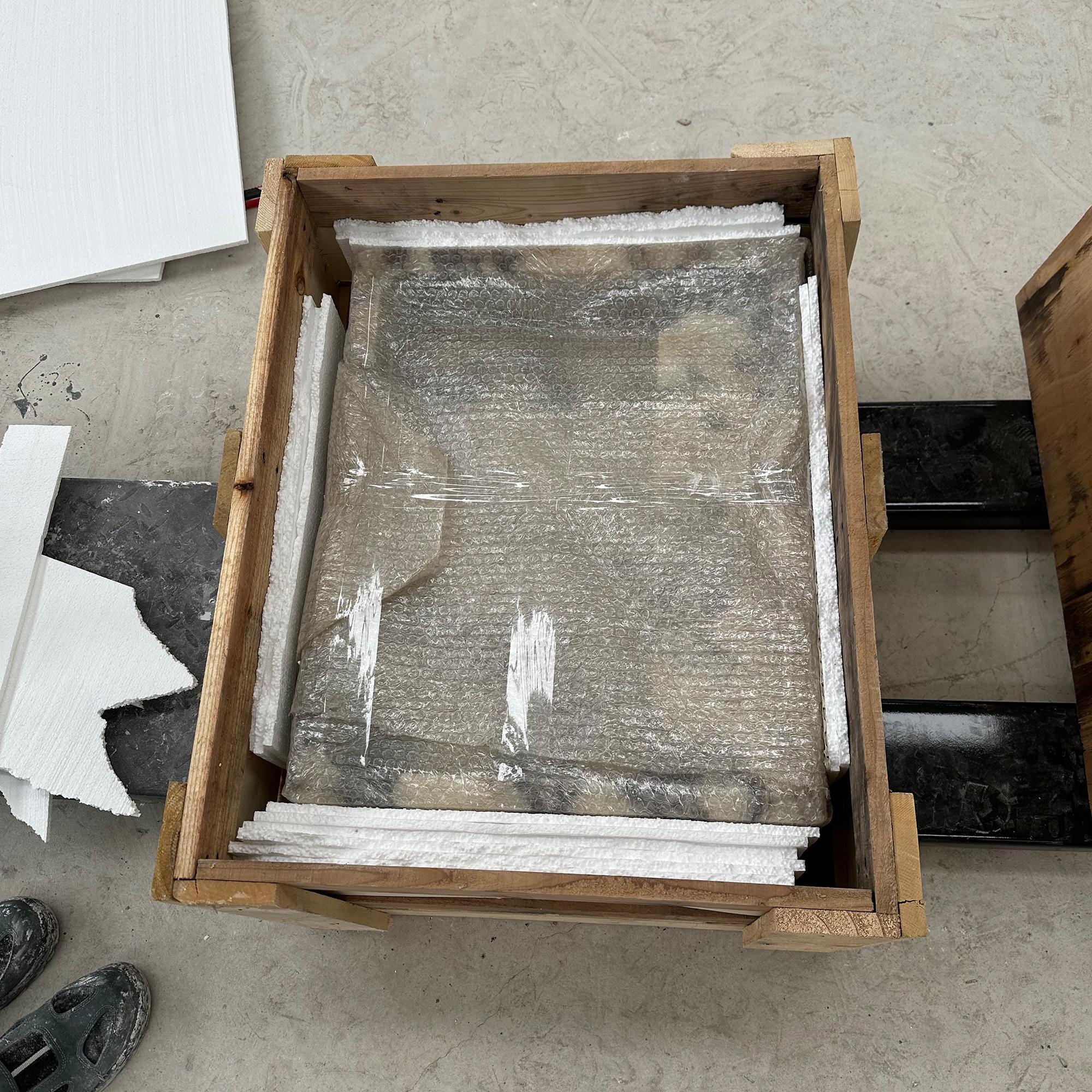 modern calacatta viola marble vanity sink