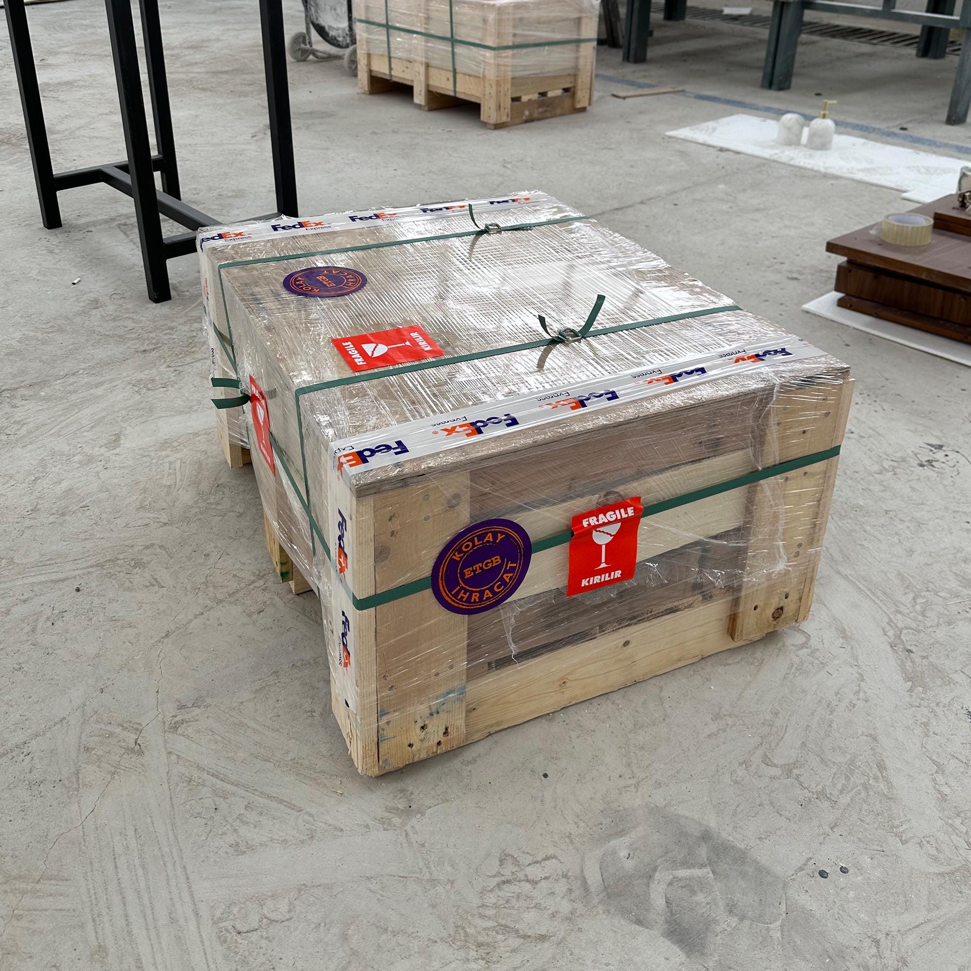 unique calacatta viola rectangular marble sink